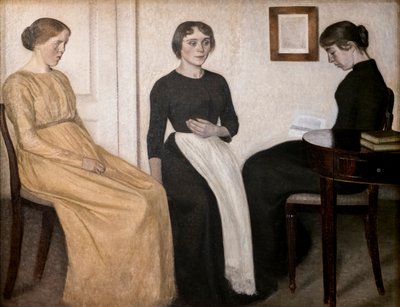 Trois jeunes femmes - Vilhelm Hammershoi