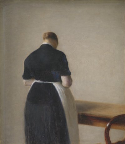 Femme vue de dos - Vilhelm Hammershoi