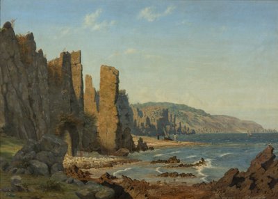Formation de plage sur Bornholm. Scène de Rø - Vilhelm Kyhn