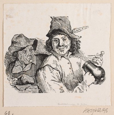 Paysans buvant et fumant - Vilhelm Kyhn