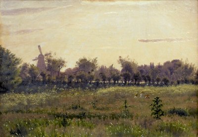 Le pré près de la maison de l
