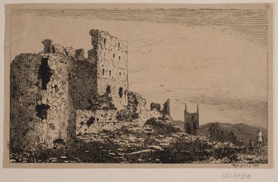 Hammershus à Bornholm - Vilhelm Kyhn