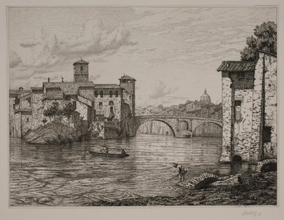 Partie près de Ponte Rotto à Rome - Vilhelm Kyhn
