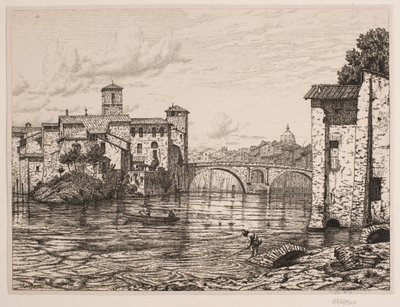 Partie près de Ponte Rotto à Rome - Vilhelm Kyhn