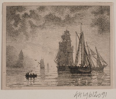 Les voiles par temps de brouillard - Vilhelm Kyhn