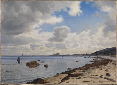 Côte nord de Sjælland avec vue sur Kronborg - Vilhelm Kyhn