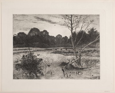 Coucher de soleil dans une forêt - Vilhelm Kyhn