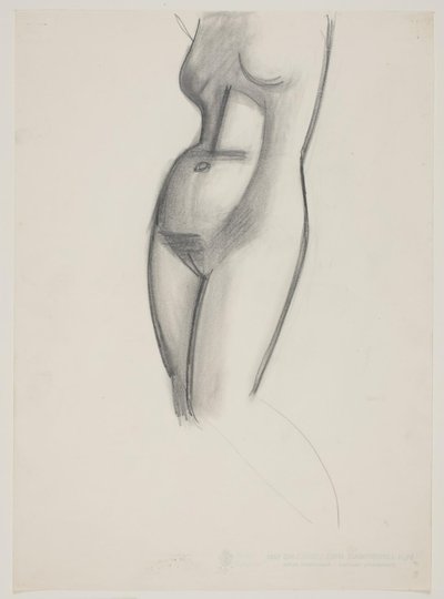 Modèle féminin, torse - Vilhelm Lundstrøm