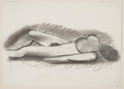 Femme nue allongée, tête vers la droite - Vilhelm Lundstrøm