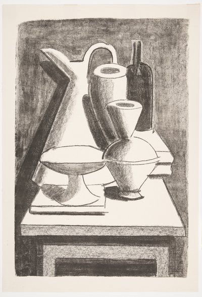 Nature morte. Cruche, bouteille, etc. - Vilhelm Lundstrøm