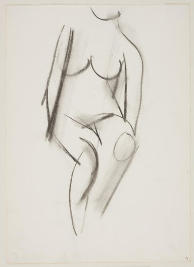 Femme nue assise vue de face - Vilhelm Lundstrøm