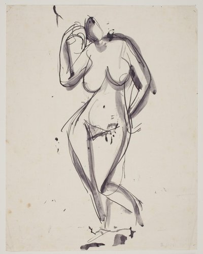 Modèle féminin debout - Vilhelm Lundstrøm