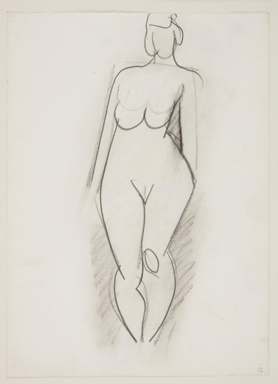 Femme nue debout vue de face - Vilhelm Lundstrøm