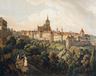 Vue de Prague depuis le Belvédère par Vincent Morstadt - Vincenc Morstadt