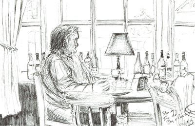 Homme dans un pub après le repas - Vincent Alexander Booth