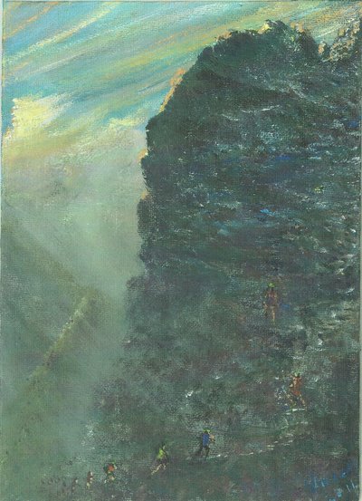 ascension rocheuse en montagne - Vincent Alexander Booth