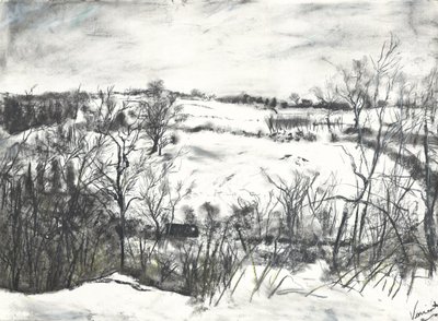 Neige sur la terre à Osmotherley - Vincent Alexander Booth