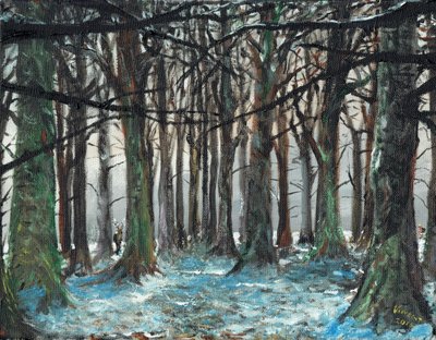 Cerf et coureur à Lyme Park - Vincent Alexander Booth