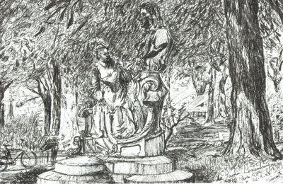Statue dans le Jardin du Luxembourg Paris, 2003 - Vincent Alexander Booth