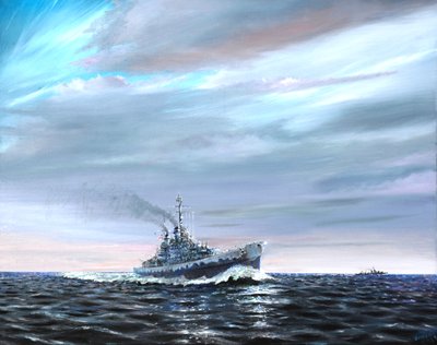 USS Atlanta patrouille Guardalcanal 1942 - Vincent Alexander Booth