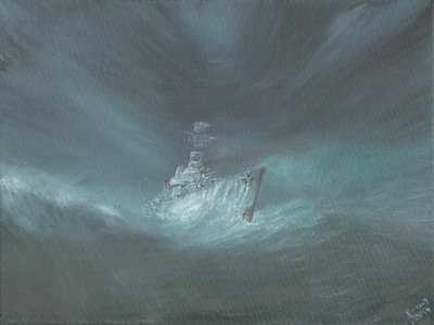 USS Warrington perdu dans un ouragan au large des Bahamas le 13 septembre 1944 - Vincent Alexander Booth