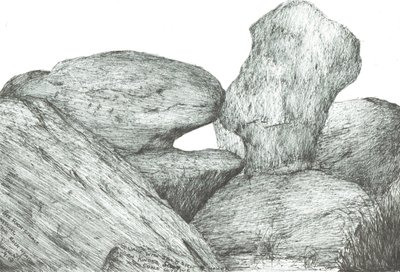 Rochers embrassants sur Kinder Scout - Vincent Alexander Booth