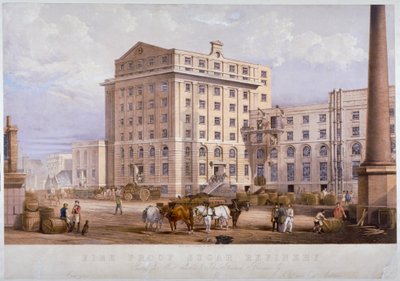 Raffinerie de sucre à Leman Street, Stepney, Londres, 1851 - Vincent Brooks