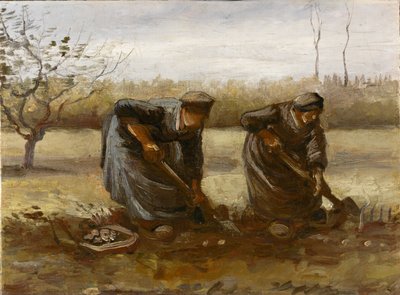 Deux paysannes creusant des pommes de terre, 1885 - Vincent van Gogh