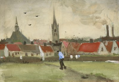Vue de La Haye avec Nieuwe Kerk, 1882 - Vincent van Gogh
