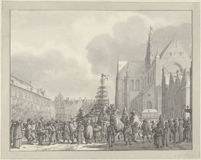 Arrivée des Français sur la Grand-Place de Haarlem, 1795 - Vincent Jansz. van der Vinne