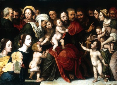 Jésus avec les petits enfants, vers 1559-1589 - Vincent Sellaer