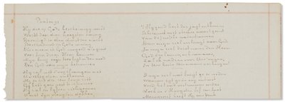 Manuscrit autographe, transcriptions de textes bibliques en néerlandais - Vincent van Gogh