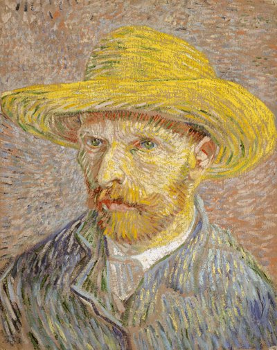 Autoportrait au chapeau de paille - Vincent van Gogh