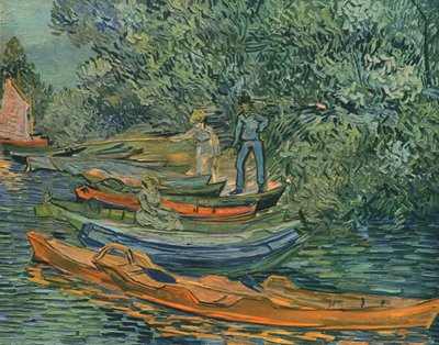 Bord de la rivière avec des barques à Auvers, 1890, 1947 - Vincent van Gogh