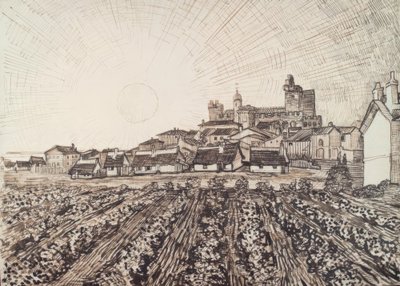 Vue sur les Saintes-Maries - Vincent van Gogh