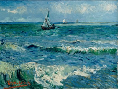 Bateaux en mer, Les Saintes-Maries-de-la-Mer - Vincent van Gogh