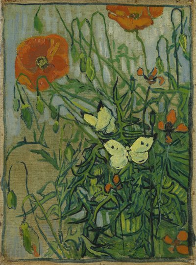 Papillons et coquelicots - Vincent van Gogh