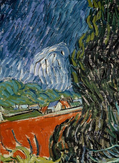 Le jardin du docteur Gachet à Auvers-sur-Oise (détail). Peinture par Vincent van Gogh. 1890. Paris, musée d