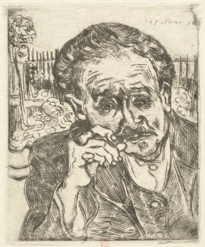 Dr. Gachet Homme avec une pipe, 1890 - Vincent van Gogh