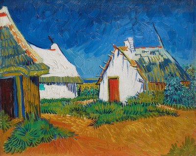 Trois cabanes blanches à Saintes-Maries. 1888 - Vincent van Gogh