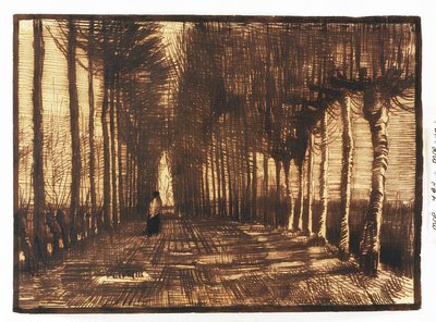 Figure sur une route, 1884 - Vincent van Gogh