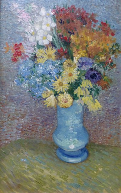 Fleurs dans un vase bleu, vers 1887 - Vincent van Gogh