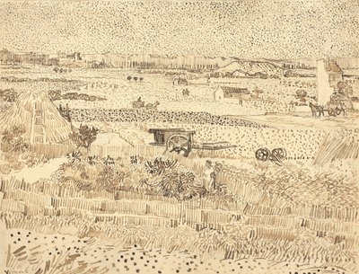 Récolte - La Plaine de La Crau - Vincent van Gogh