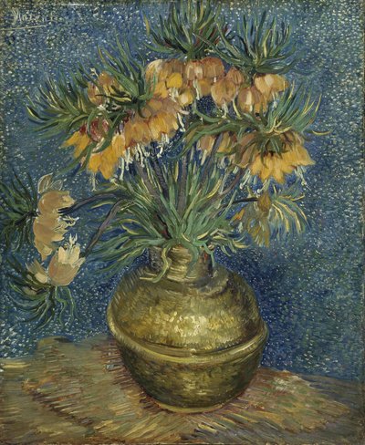 Fritillaires impériales dans un vase en cuivre, 1887 - Vincent van Gogh