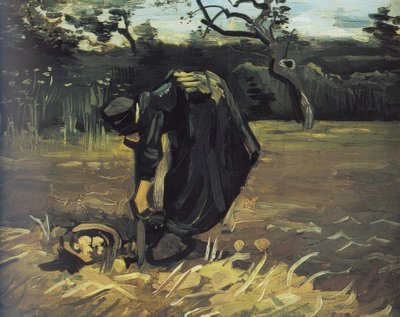 Paysanne creusant des pommes de terre - Vincent van Gogh
