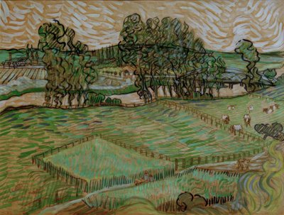 Paysage avec pont sur l