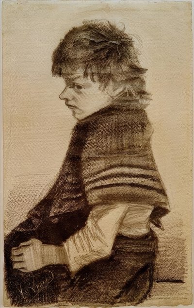 Fille avec un châle - Vincent van Gogh