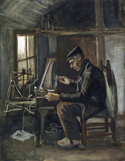Homme enroulant du fil par Vincent van Gogh - Vincent van Gogh