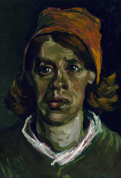 Portrait de paysanne au bonnet rouge - Vincent van Gogh