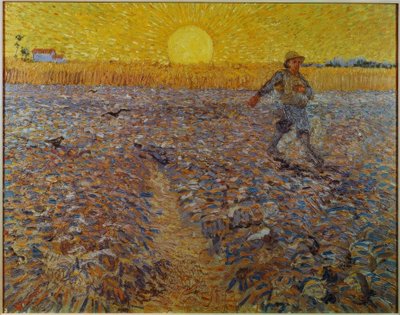 Le semeur au soleil couchant - Vincent van Gogh
